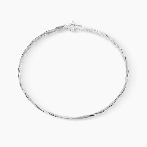 Bracelet Jasmin Tresse Or Blanc - Bracelets Femme | Histoire d’Or