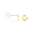 Boucles D'oreilles Puces Berangere Cercle 3 Or Jaune - Clous d'oreilles Femme | Histoire d&rsquo;Or