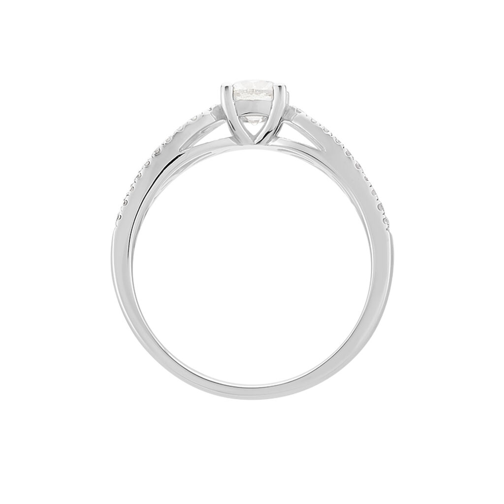 Bague Solitaire Stockholm Or Blanc Diamant - Bagues solitaires Femme | Histoire d’Or