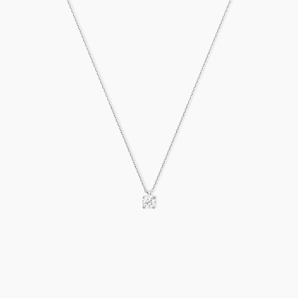 Collier Elfa Or Blanc Diamant - Colliers Femme | Histoire d&rsquo;Or