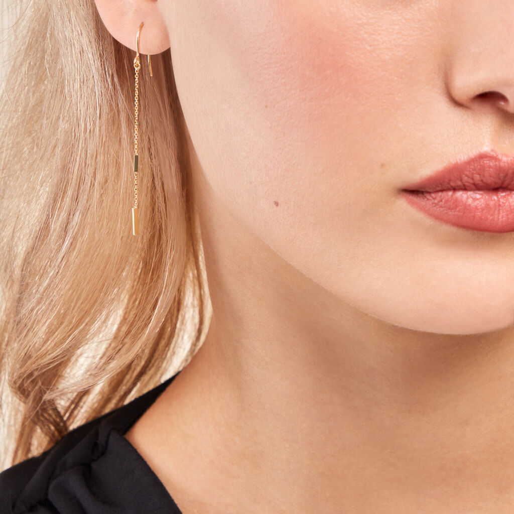 Boucles D'oreilles Pendantes Rain Or Jaune - Boucles d'oreilles pendantes Femme | Histoire d’Or