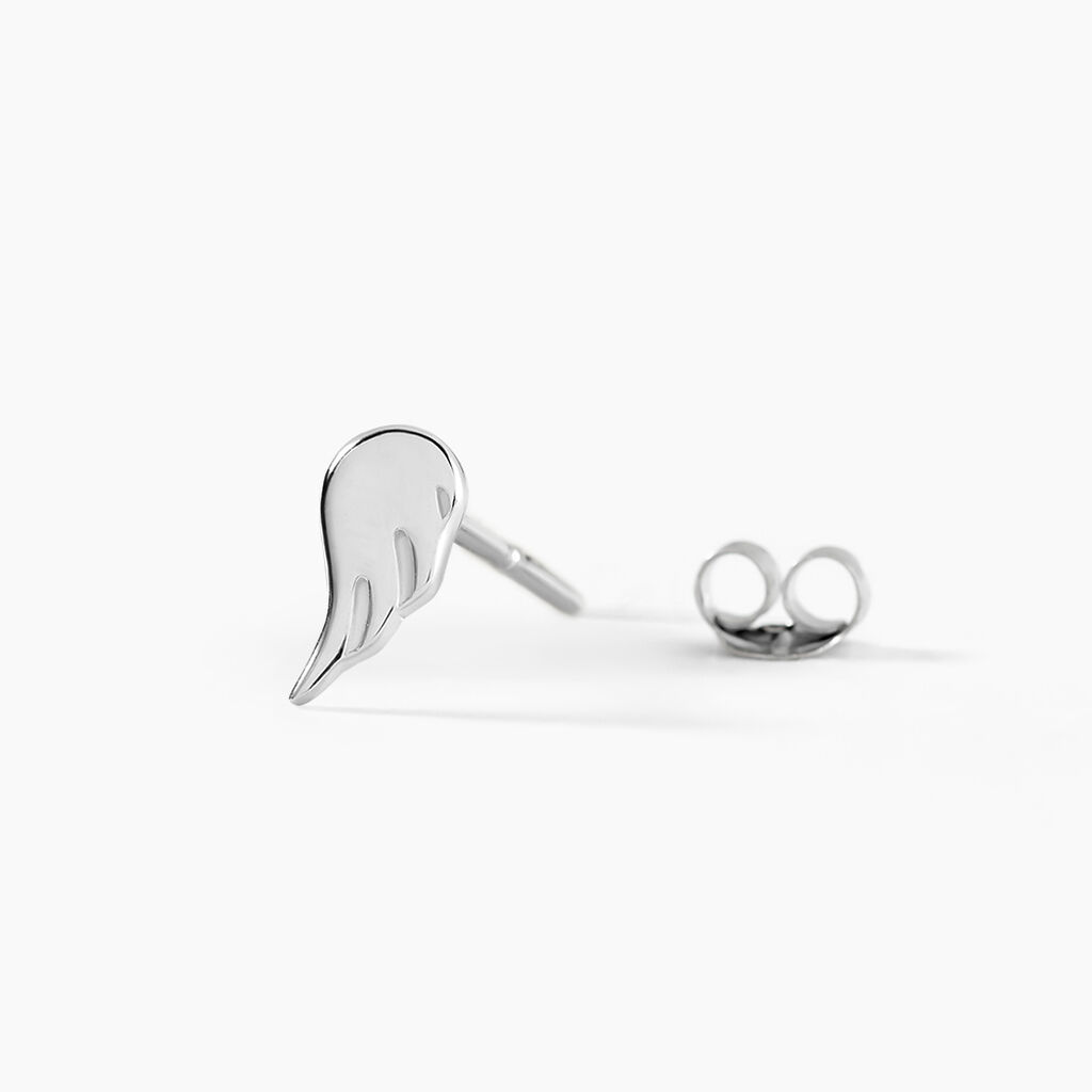 Boucles D'oreilles Puces Kayli Argent Blanc - Boucles d'oreilles fantaisie Femme | Histoire d’Or