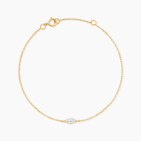 Bracelet Herk Or Jaune Oxyde De Zirconium - F&ecirc;te des m&egrave;res Femme | Histoire d&rsquo;Or