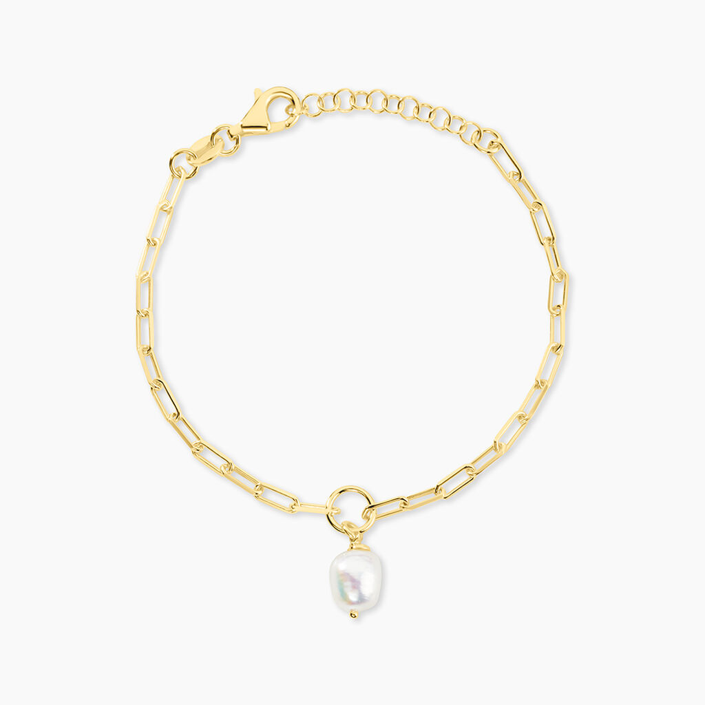 Bracelet Perla Argent Jaune Perle De Culture - Bracelets Femme | Histoire d&rsquo;Or