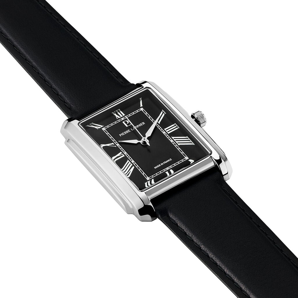 Montre Pierre Lannier Lannier Empire Noir - Montres made in France Homme | Histoire d&rsquo;Or