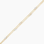 Bracelet Giordano Or Jaune Diamant Synth&eacute;tique - Bracelets Femme | Histoire d&rsquo;Or