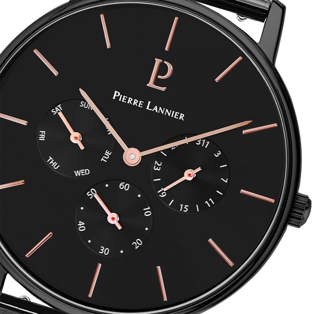 Montre Pierre Lannier Collection Cityline Noir - Montres Homme | Histoire d&rsquo;Or