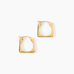 Cr&eacute;oles Beathag Argent Dor&eacute; A L'Or 750/1000 - Boucles d'oreilles cr&eacute;oles Femme | Histoire d&rsquo;Or