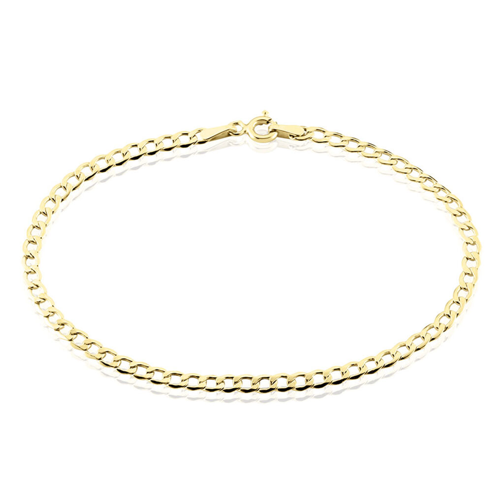 Bracelet Iris Or Jaune Maille Gourmette - Bracelets cha&icirc;ne Femme | Histoire d&rsquo;Or