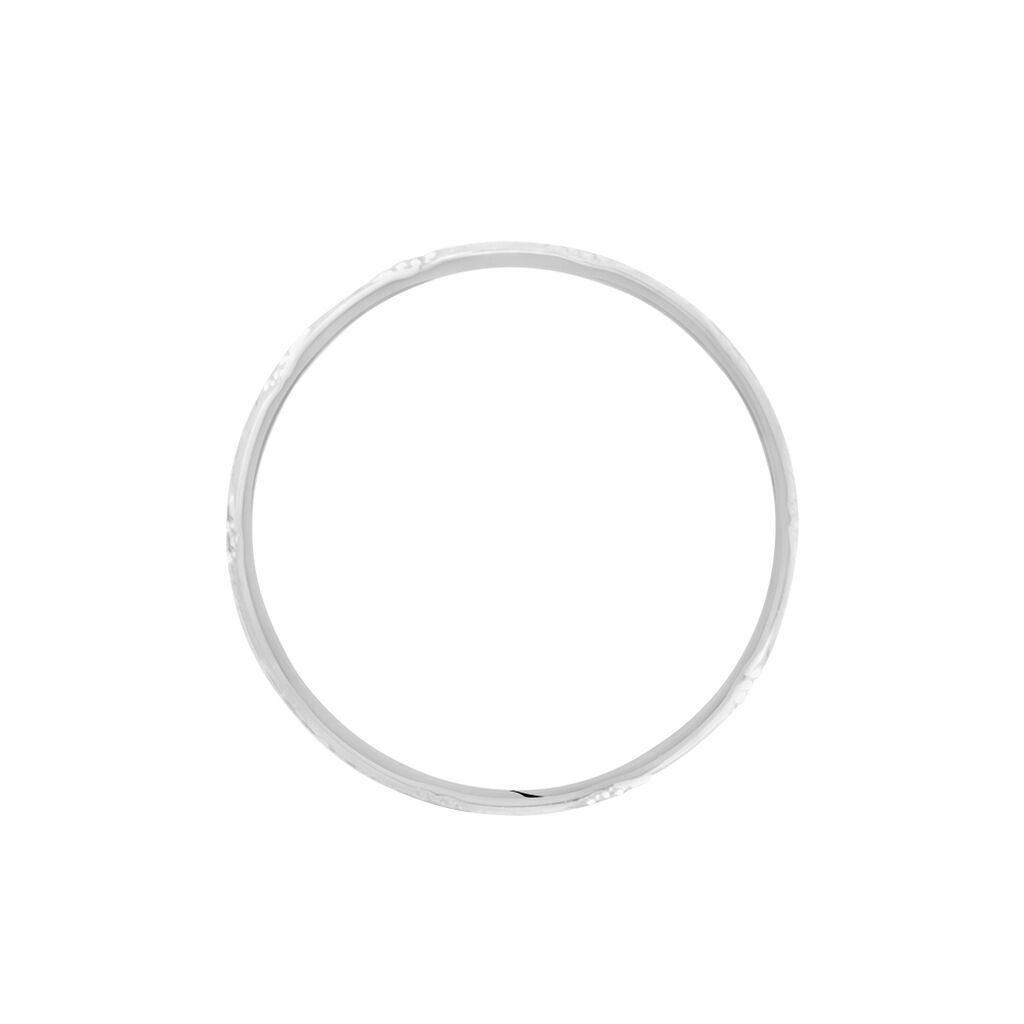 Alliance Clotilde Ruban Plat Or Blanc - Alliances Unisex | Histoire d&rsquo;Or