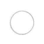 Alliance Clotilde Ruban Plat Or Blanc - Alliances Unisex | Histoire d&rsquo;Or