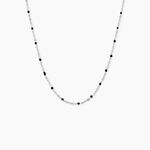 Collier Polka Argent Blanc - Bijoux sans pierre Femme | Histoire d&rsquo;Or