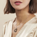 Collier Pam Argent Blanc C&eacute;ramique Et Oxyde De Zirconium - Colliers fantaisie Femme | Histoire d&rsquo;Or