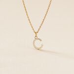 Pendentif Klementine Or Jaune Oxyde De Zirconium - Pendentifs Famille | Histoire d&rsquo;Or