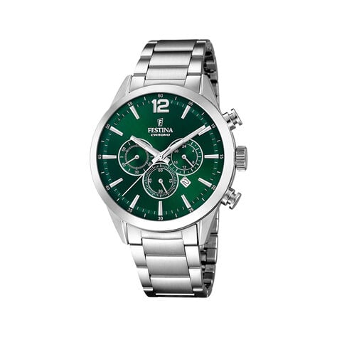 Montre Festina Timeless Chrono 44 Vert - Nouveautés Homme | Histoire d’Or
