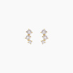 Boucles D'oreilles Puces Xene Or Jaune Diamant - Clous d'oreilles Femme | Histoire d&rsquo;Or