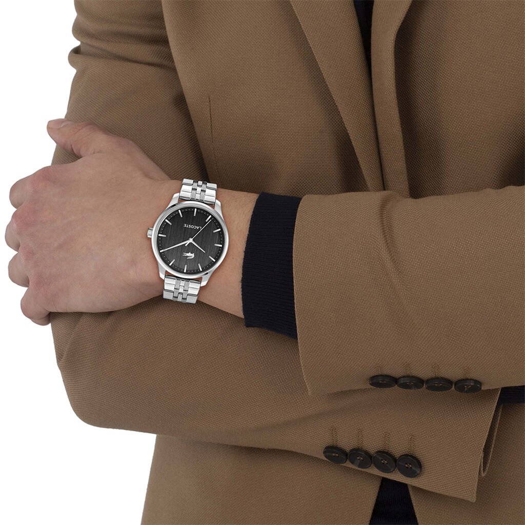 Montre Lacoste Lisbon Noir - Montres Homme | Histoire d&rsquo;Or