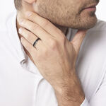 Bague Gaetane Acier Blanc - Bagues Homme | Histoire d&rsquo;Or
