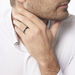 Bague Gaetane Acier Blanc - Bagues Homme | Histoire d’Or
