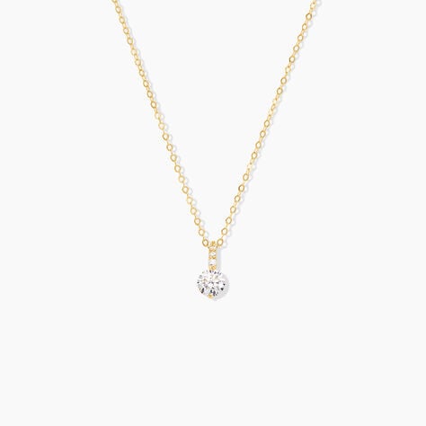 Collier Derby Or Jaune Oxyde De Zirconium - Nouveautés Femme | Histoire d’Or