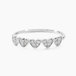 Bague Declaration Argent Blanc Oxyde De Zirconium - Bagues avec pierre Femme | Histoire d&rsquo;Or