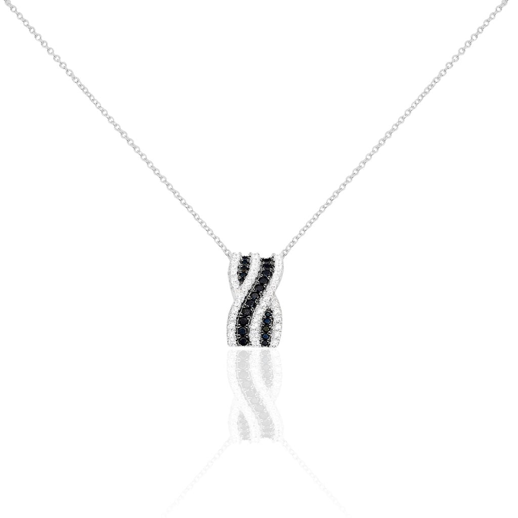 Collier Krista Argent Blanc Oxyde De Zirconium - Colliers fantaisie Femme | Histoire d&rsquo;Or