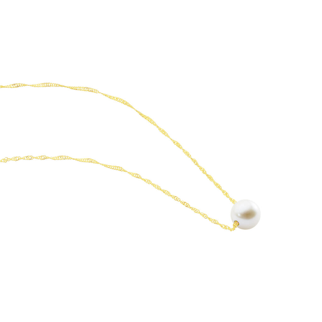 Collier Or Jaune Bibimo Perle De Culture - Colliers Femme | Histoire d’Or