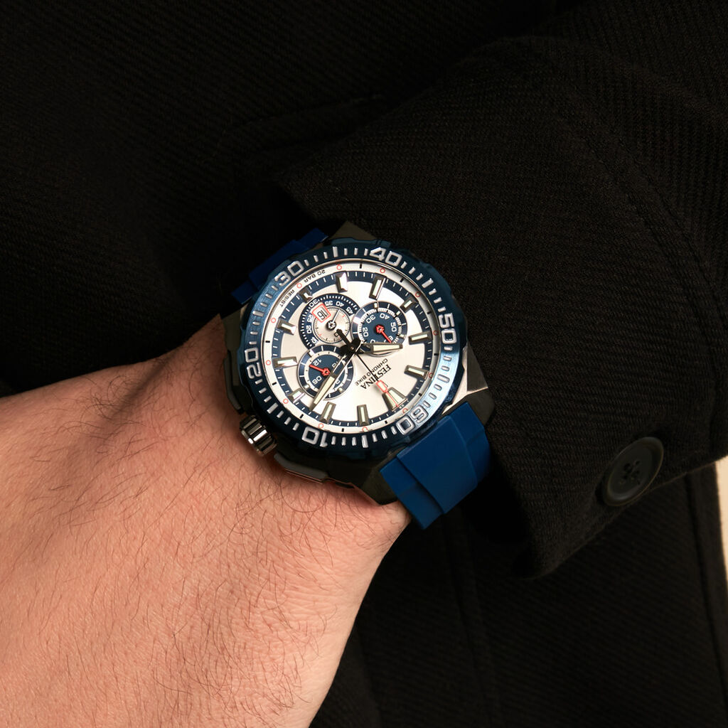 Montre Festina Chrono Bike 3 Argent&eacute; - F&ecirc;te des p&egrave;res Homme | Histoire d&rsquo;Or