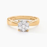 Bague Solitaire Artemis Or Jaune Diamant - Bagues solitaires Femme | Histoire d&rsquo;Or