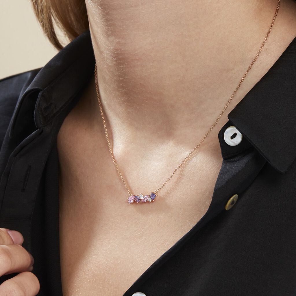 Collier Plaqué Or Eliina Oxyde De Zirconium - Colliers Femme | Histoire d’Or