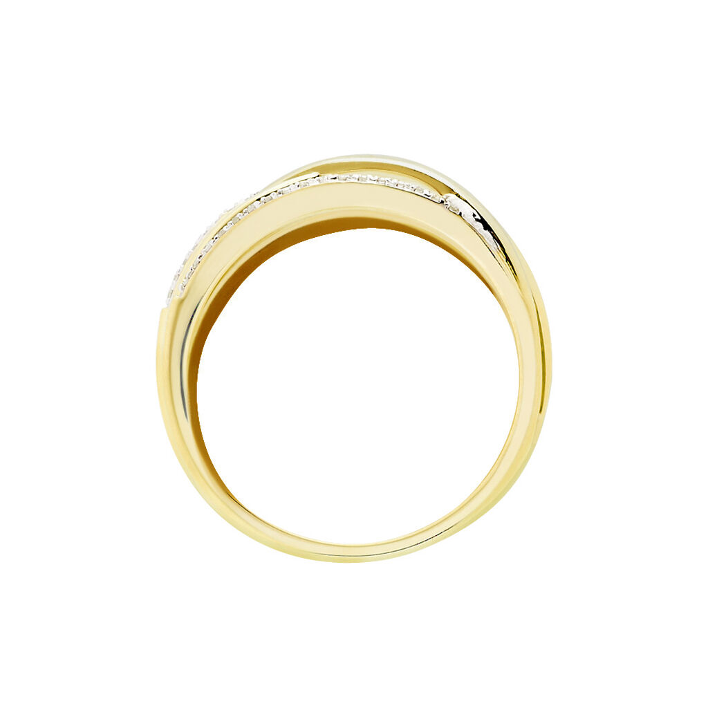 Bague Presilia Or Jaune Diamant - Bagues avec pierre Femme | Histoire d’Or