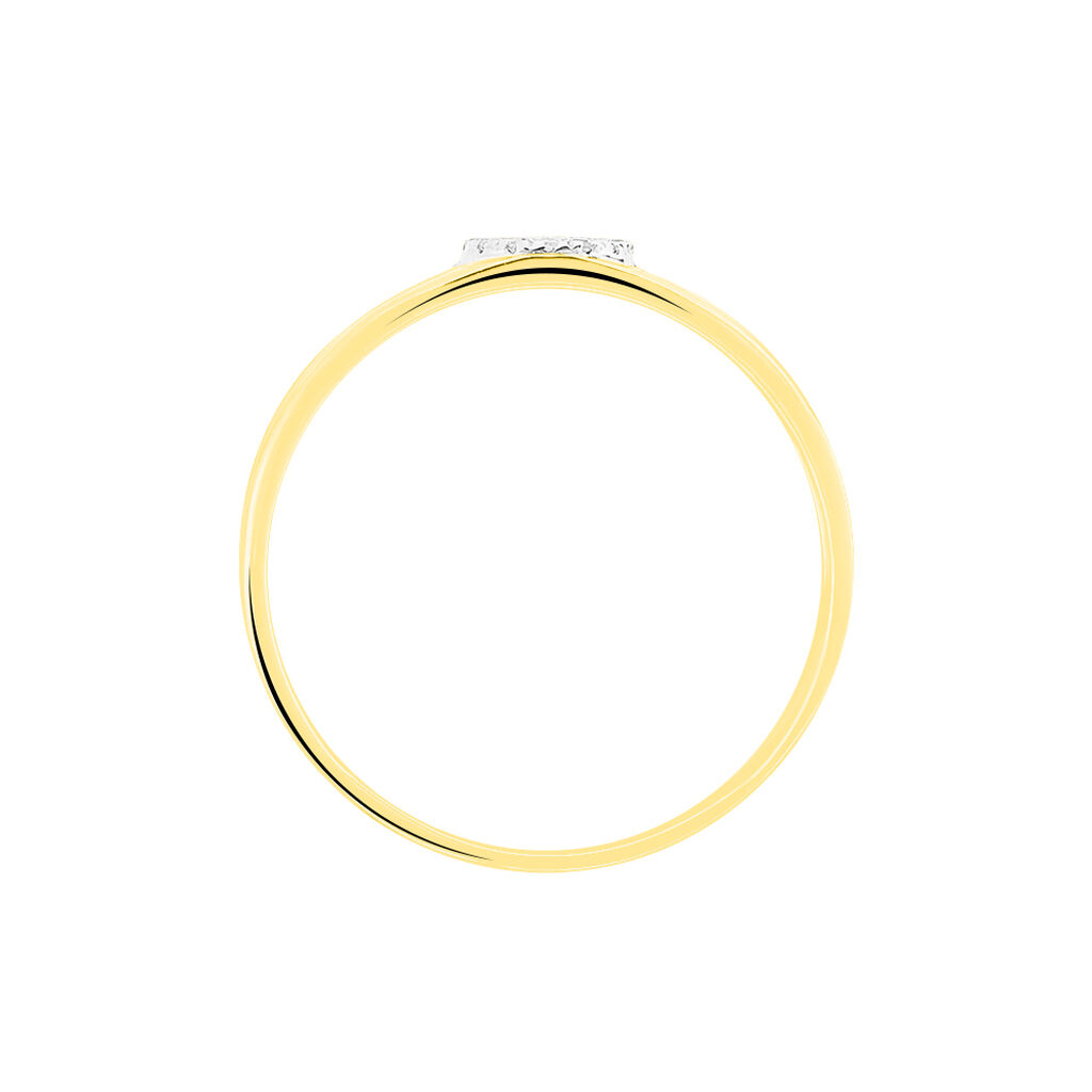 Bague Elsa Or Bicolore Diamant - Bagues avec pierre Femme | Histoire d&rsquo;Or