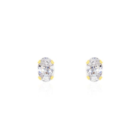 Boucles D'oreilles Puces Elea Or Jaune Oxyde - Clous d'oreilles Femme | Histoire d’Or