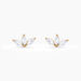 Boucles D'oreilles Puces Marquise Or Jaune Oxyde De Zirconium - Clous d'oreilles Femme | Histoire d’Or