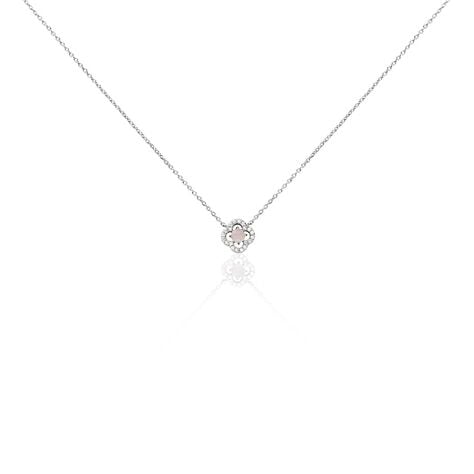 Collier Dally Argent Blanc Quartz Oxyde De Zirconium - Colliers fantaisie Femme | Histoire d&rsquo;Or