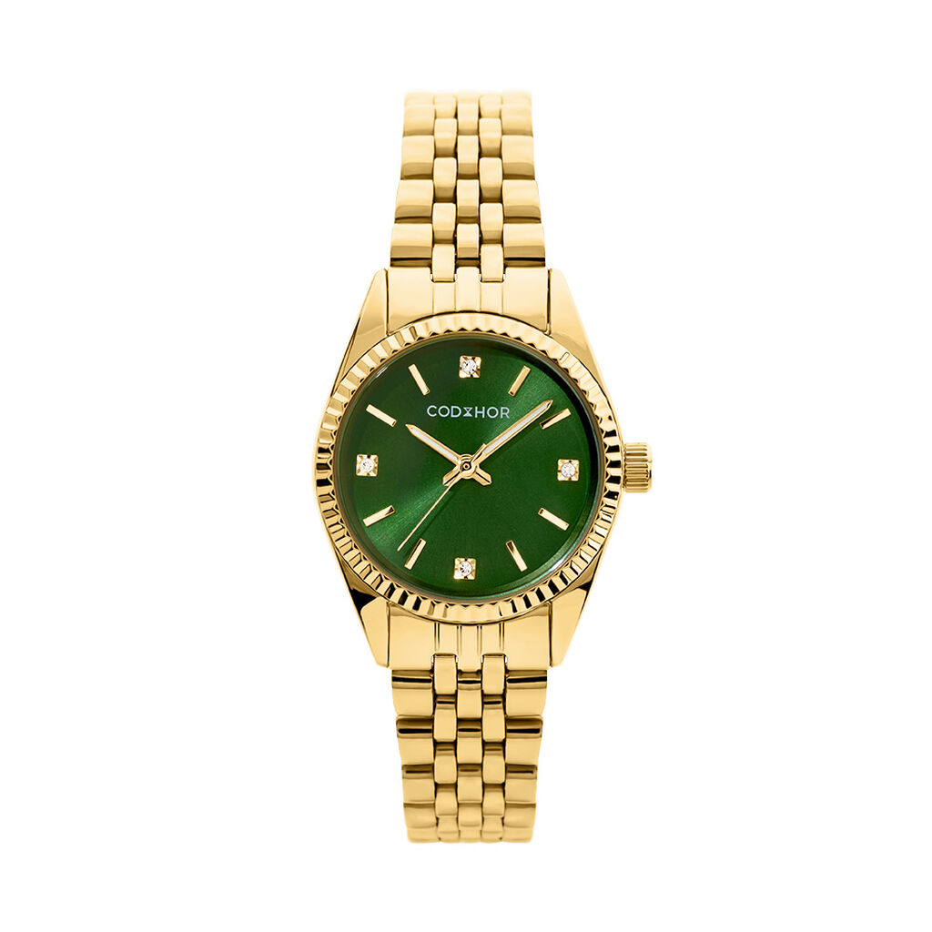 Montre Codhor Sofia Vert - F&ecirc;te des m&egrave;res Femme | Histoire d&rsquo;Or