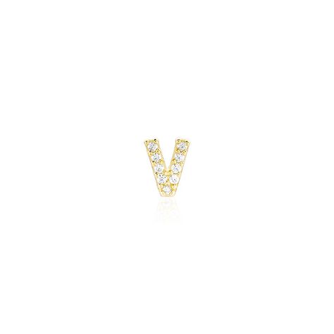 Boucle D'oreille Puce Unitaire Jodoca Or Jaune Oxyde De Zirconium - Clous d'oreilles Femme | Histoire d’Or