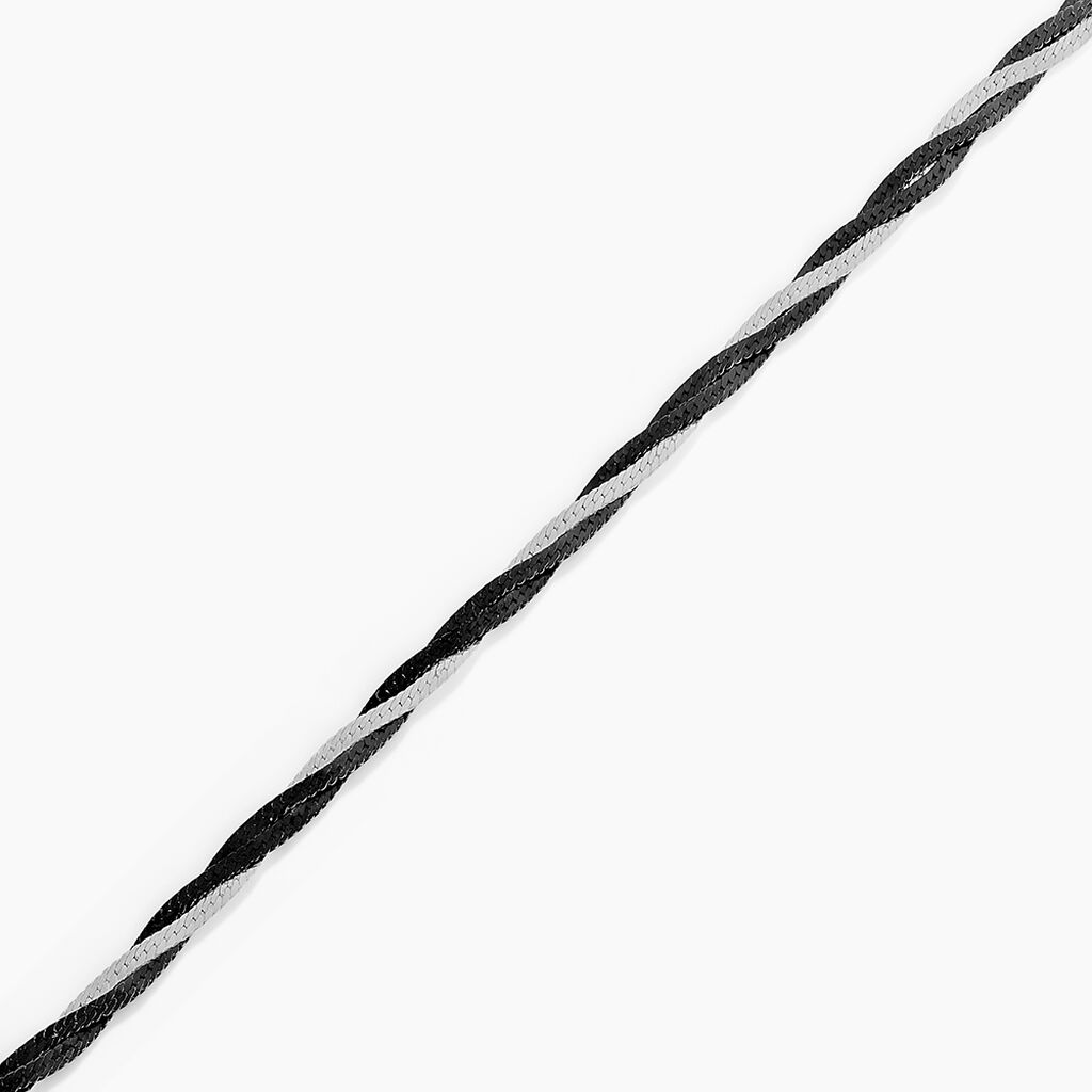 Bracelet Ehud Argent Bicolore - Bracelets cha&icirc;ne Femme | Histoire d&rsquo;Or