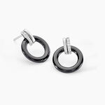 Boucles D'oreilles Pendantes Bertillianne Argent  C&eacute;ramique Et Oxyde - Boucles d'oreilles fantaisie Femme | Histoire d&rsquo;Or