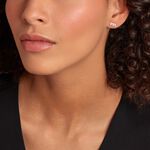 Boucles D'oreilles Puces Or Jaune Patxi Perles Oxydes - Clous d'oreilles Femme | Histoire d&rsquo;Or