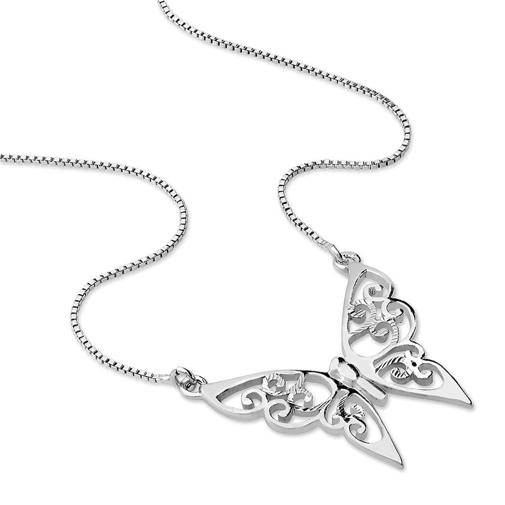 Collier Volantia Argent Blanc - Colliers fantaisie Femme | Histoire d’Or