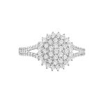 Bague Or Blanc Mirel Oxyde - Bagues avec pierre Femme | Histoire d&rsquo;Or