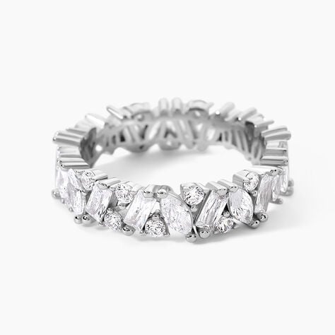 Bague Tapis Rouge Argent Blanc Oxyde De Zirconium - Bagues avec pierre Femme | Histoire d&rsquo;Or