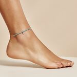 Cha&icirc;ne De Cheville Argent Blanc Noga Miyuki - Cha&icirc;nes de cheville Femme | Histoire d&rsquo;Or
