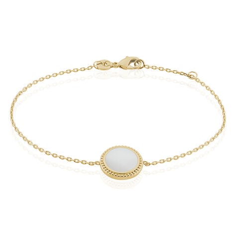 Bracelet Alyhana Plaqu&eacute; Or Jaune Nacre - Bracelets Femme | Histoire d&rsquo;Or