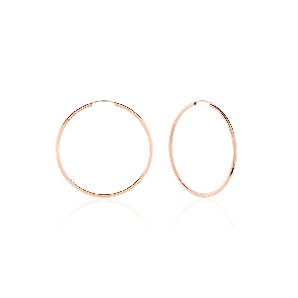 Créoles Valencina Or Rose - Boucles d'oreilles créoles Femme | Histoire d’Or