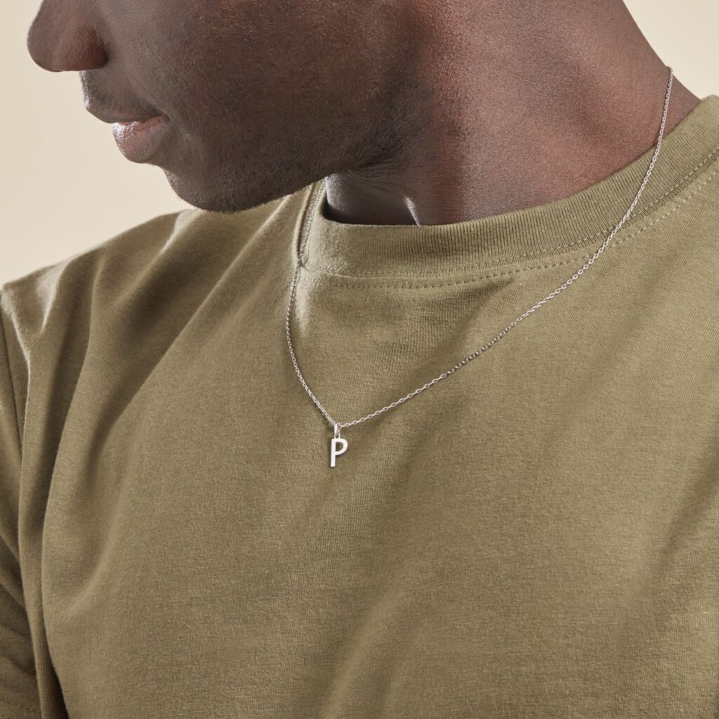 Pendentif Ionia Lettre Or Blanc - Pendentifs Famille | Histoire d’Or