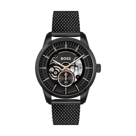Montre Boss Sophio Auto Noir - Montres Homme | Histoire d’Or