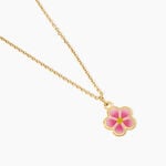 Collier Syna Fleur Argent Dor&eacute; A L'Or 750/1000 - Bijoux sans pierre Enfant | Histoire d&rsquo;Or