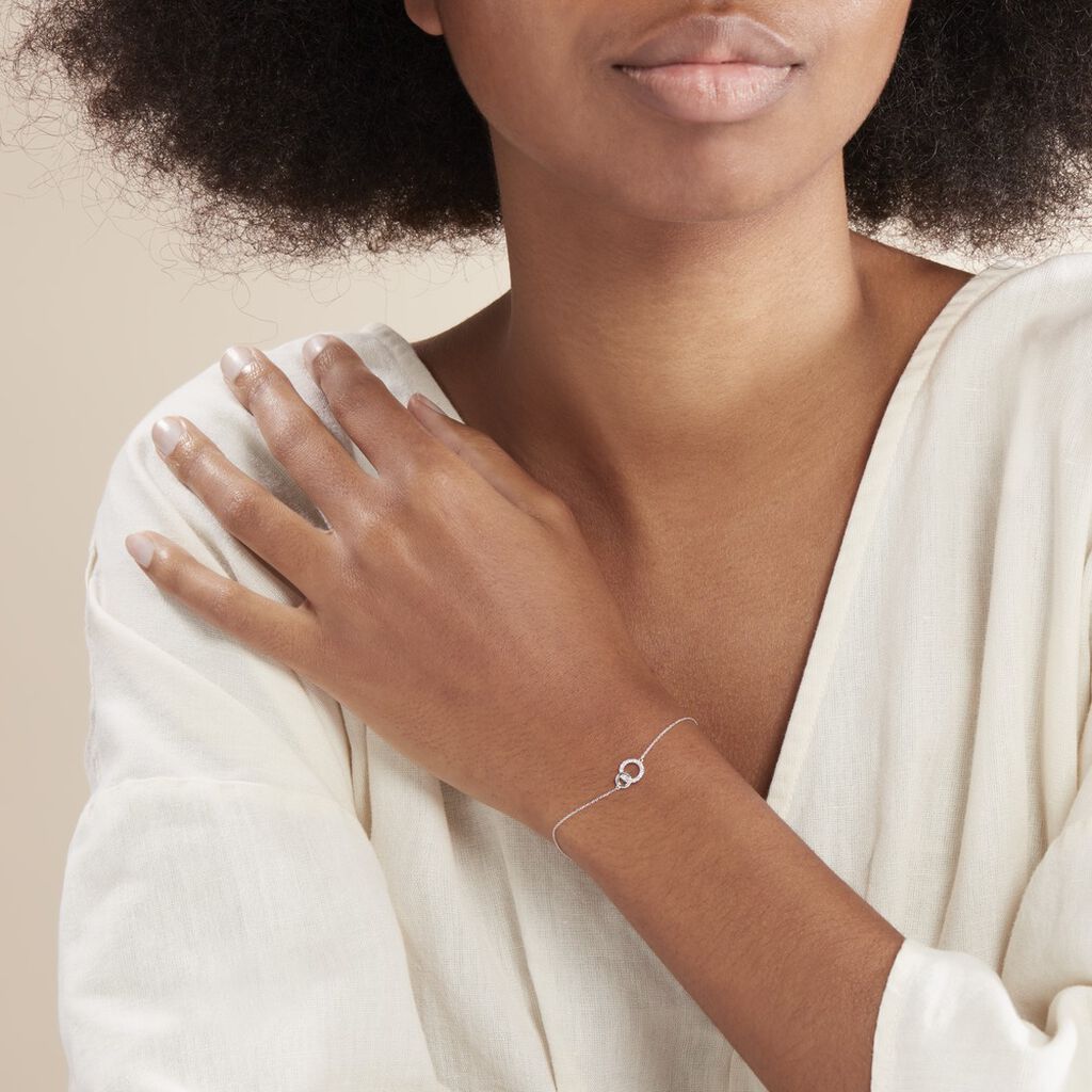 Bracelet Mahaut Or Blanc Diamant - Bracelets Femme | Histoire d’Or